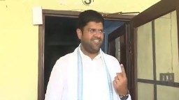 Haryana: Dushyant Chautala casts vote in Hisar, asks people to 